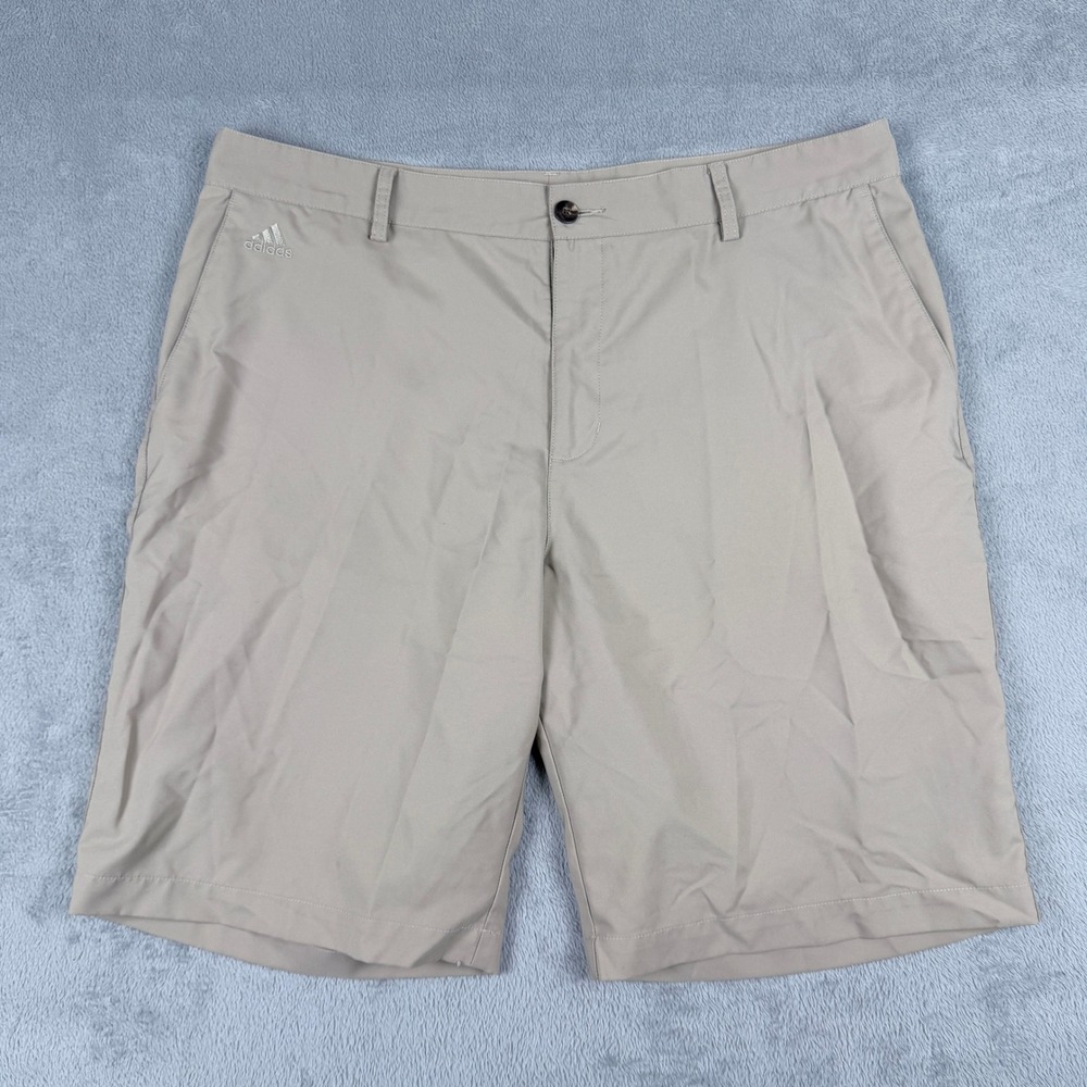 Adidas Climalite Mens Golf Shorts Tan Khaki Size 38 Z25255 AE7005